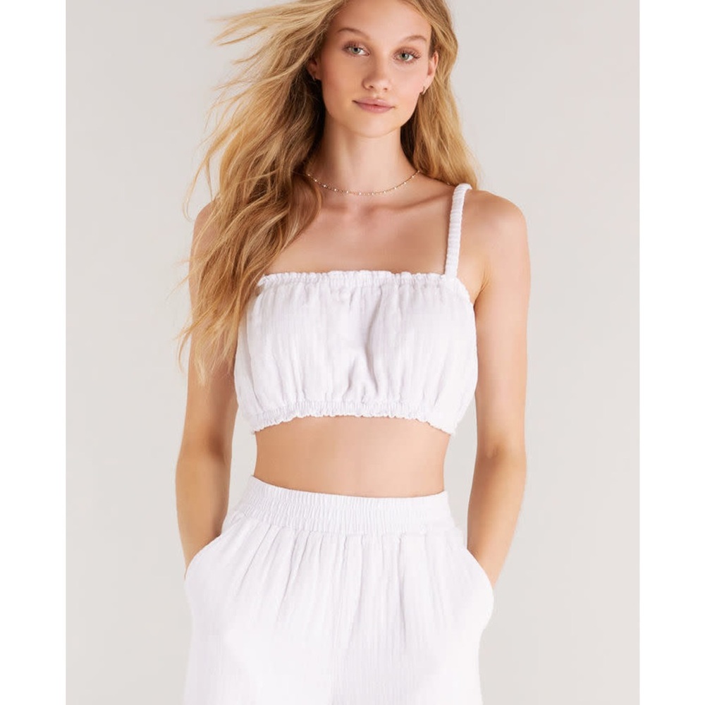 Z Supply Balcony Gauze Bra Tank Top